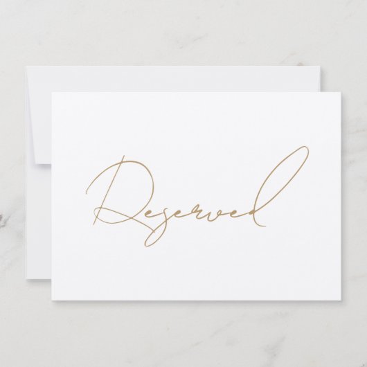 金ゴールド予約座票 (正面)