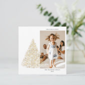 金ゴールド二写真フォトファミリークリスマス (スタンド正面)