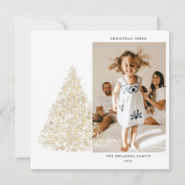 金ゴールド二写真フォトファミリークリスマス