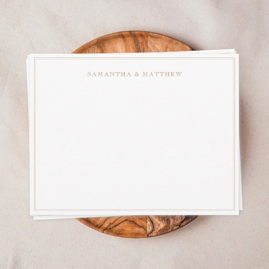 金ゴールド二重縁ど対対 ノートカード