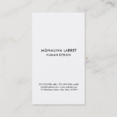 金ゴールド人間デザイン体グラフ名刺 名刺 (裏面)