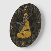 金ゴールド仏 ラージ壁時計 (傾斜)