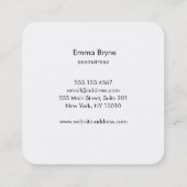 金ゴールド仕立て用針及び糸 スクエア名刺 (裏面)