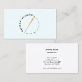 金ゴールド仕立て用針及び糸 名刺 (正面/裏面)