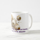 金ゴールド付きシュレアル・バロック華美眼球 コーヒーマグカップ (正面右)