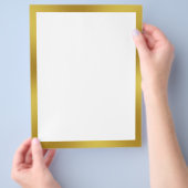 金ゴールド付きビジネ縁どス白 チラシ (手)