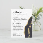 金ゴールド付き高級ブラックゲート エンクロージャーカード (スタンド正面)