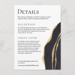 金ゴールド付き高級ブラックゲート エンクロージャーカード