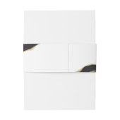 金ゴールド付き黒瑪瑙の宝石 招待状ベリーバンド (裏面例)