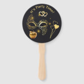 金ゴールド仮装パーティー時間 | ハンドファン (正面)