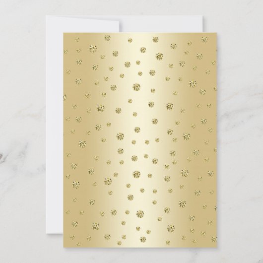 金ゴールド仮面舞踏会 招待状 (裏面)