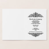 金ゴールド企業のイベント招待状 箔カード (内部)