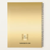 金ゴールド会社のロゴ2024 プランナー手帳 (裏面)