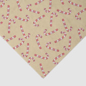 金ゴールド伝統的キャンディーケーンヴィンテージクリスマス 薄葉紙 (詳細)