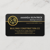 金ゴールド住宅修理業者 名刺 (正面)