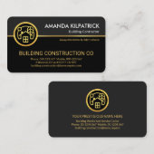 金ゴールド住宅修理業者 名刺 (正面/裏面)