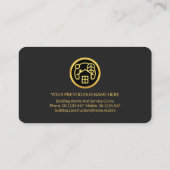 金ゴールド住宅修理業者 名刺 (裏面)