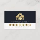 金ゴールド住宅清掃サービス ロイヤリティカード (正面)