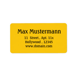 金ゴールド住所 シール