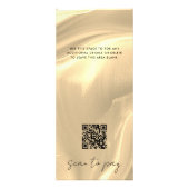 金ゴールド価格リストホログラフィックスキャン支払QRコード ラックカード (裏面)