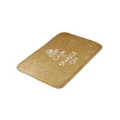 金ゴールド保グリッターは落ち着いてスパークル バスマット (アングル)