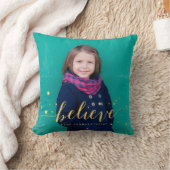 金ゴールド信じ星 |ホリデーフォト装飾用クッション クッション (ブランケット)