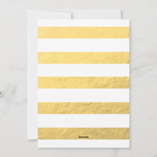 金ゴールド信じ |ホリデーフォトカード シーズンカード (裏面)