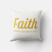 金ゴールド信仰T型 – 感謝クリスチャン感動的ス クッション (裏面)