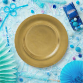 金ゴールド充電器 ペーパープレート (パーティー)