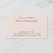 金ゴールド光エレガント輝抽象芸術水洗剤 名刺 (裏面)