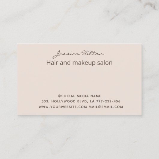 金ゴールド光エレガント輝抽象芸術水洗剤 名刺 (裏面)