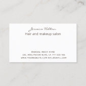 金ゴールド光エレガント輝抽象芸術水色洗浄bu 名刺 (裏面)