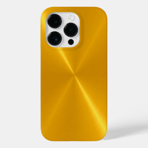 金ゴールド光沢のあるステンレス鋼金属 Case-Mate iPhone 14 PROケース
