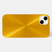 金ゴールド光沢のあるステンレス鋼金属 Case-Mate iPhoneケース (裏面 (横))
