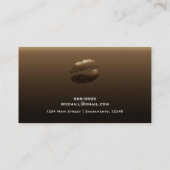 金ゴールド光沢のある唇リップスティック化粧ガラスサロン 名刺 (裏面)