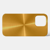 金ゴールド光沢ステンレス鋼ケースメイトiPhone  Case-Mate iPhoneケース (裏面 (横))