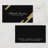 金ゴールド光沢ポリゴン3 名刺 (正面/裏面)