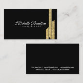 金ゴールド光沢ポリゴン4 名刺 (正面/裏面)