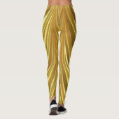 金ゴールド光沢人気がある レギンス (裏面)