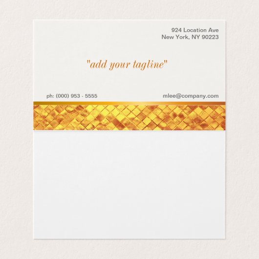 金ゴールド光沢 名刺 (内部フラット)