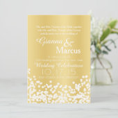 金ゴールド光結婚効果 招待状 (スタンド正面)