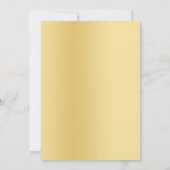 金ゴールド光結婚効果 招待状 (裏面)