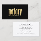 金ゴールド公エレガント証融資代理人 名刺 (正面/裏面)