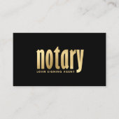 金ゴールド公エレガント証融資代理人 名刺 (正面)