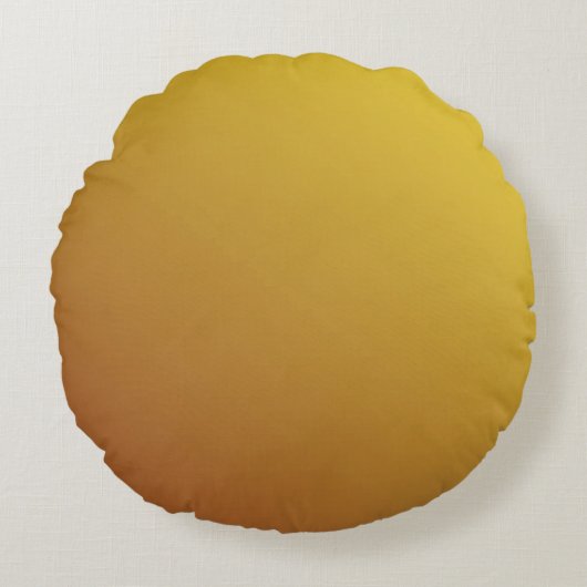 金ゴールド六角：グリッタージオメトリ背景 ラウンドクッション (正面)