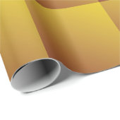 金ゴールド六角：グリッタージオメトリ背景 ラッピングペーパー (ロールコーナー)