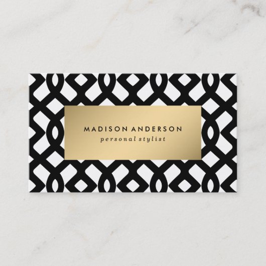 金ゴールド内のトレリスのリンク |名刺 名刺 (正面)