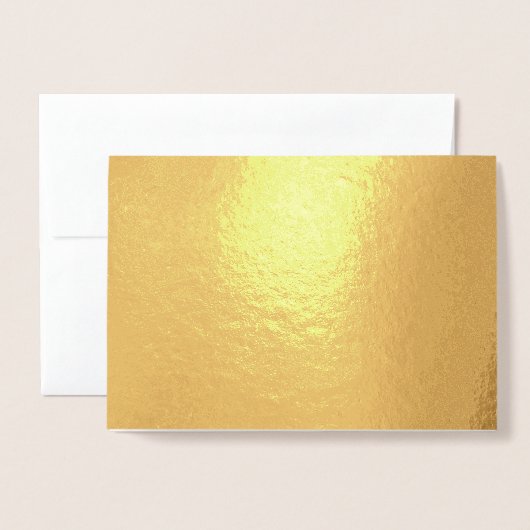 金ゴールド内の記念日またはイベントメッセージ無地の 箔カード (裏面封筒付き)