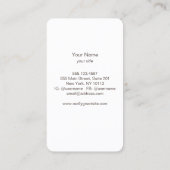 金ゴールド円とカラフル紙吹雪美しいサロンおもしろい 名刺 (裏面)