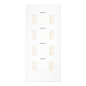 金ゴールド円と紙吹雪パターン美しいサロン ラックカード (裏面)